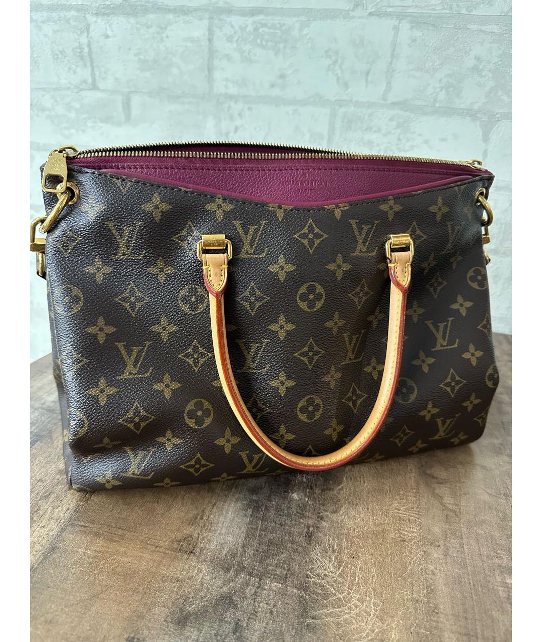 LOUIS VUITTON Коричневая сумка с короткими ручками, фото 3