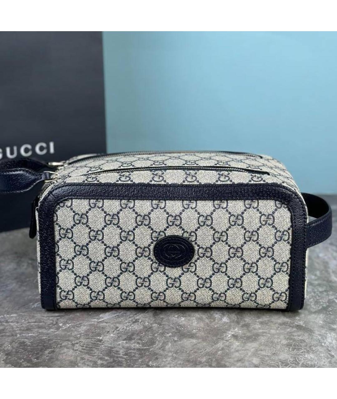 GUCCI Бежевая косметичка, фото 4