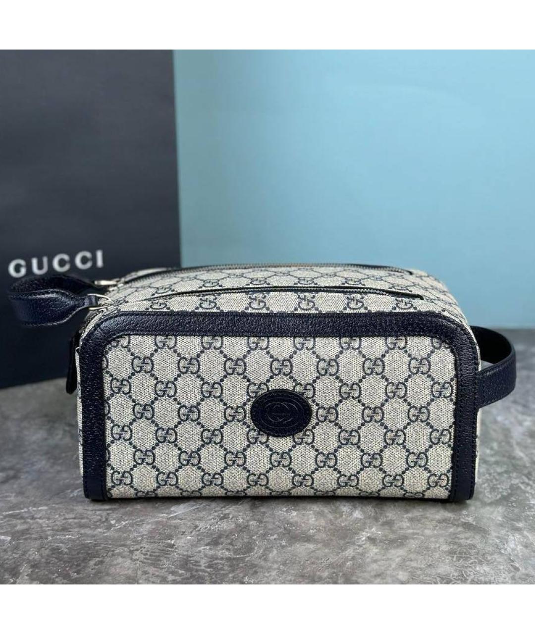 GUCCI Бежевая косметичка, фото 3