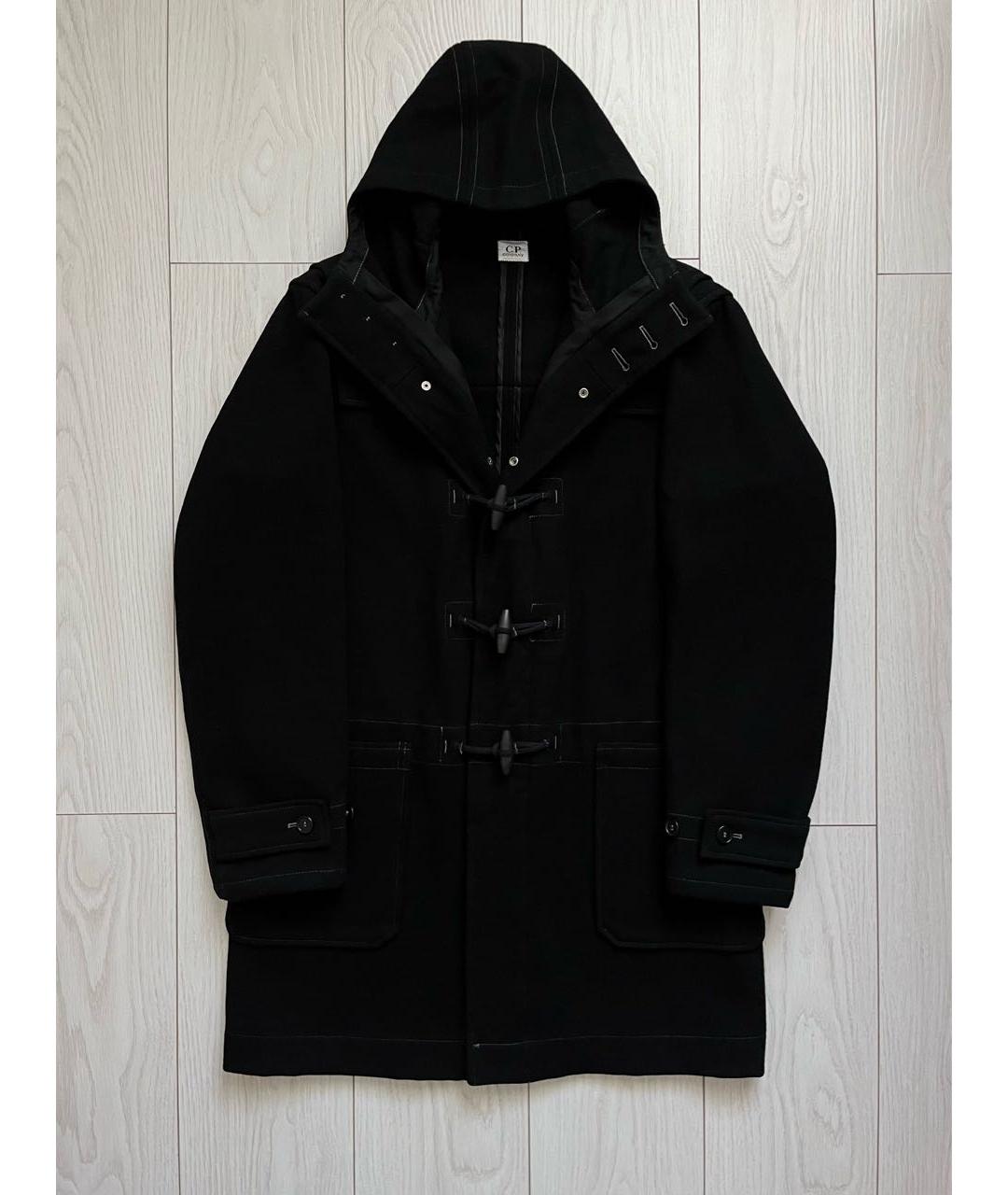 CP COMPANY Черное шерстяное пальто, фото 9