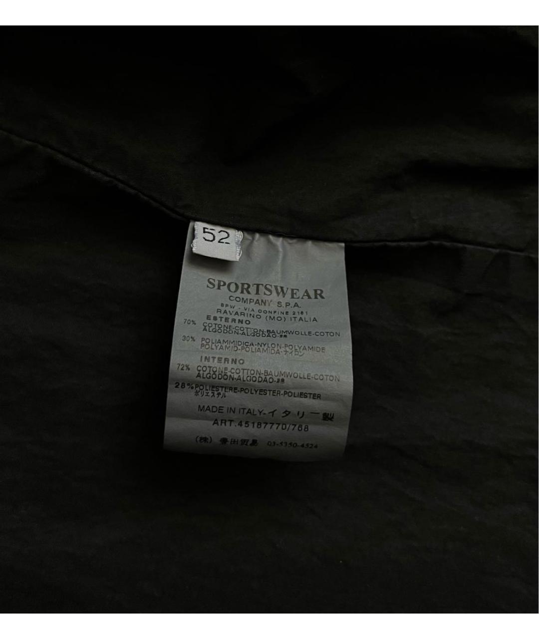 CP COMPANY Черное шерстяное пальто, фото 8