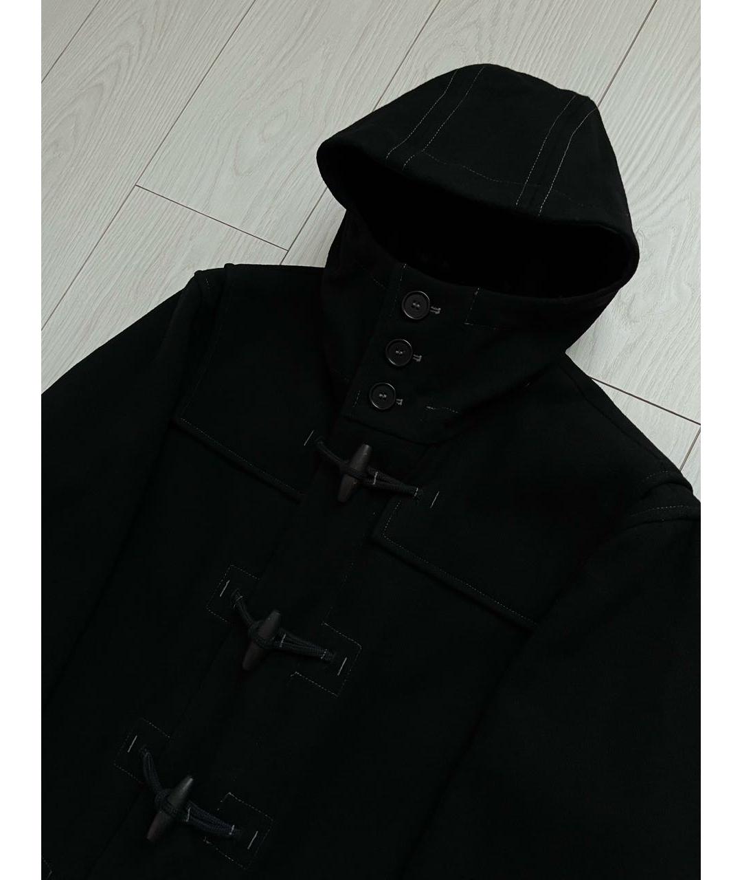 CP COMPANY Черное шерстяное пальто, фото 2