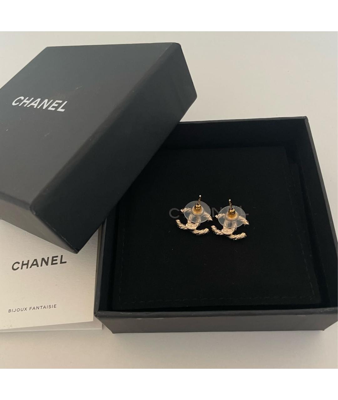 CHANEL Золотые серьги, фото 5