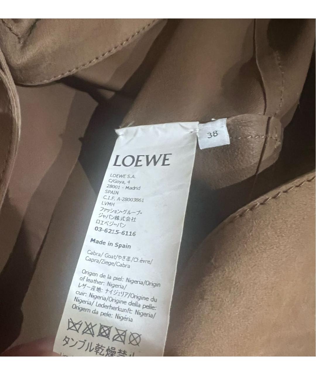 LOEWE Коричневая замшевая рубашка, фото 4