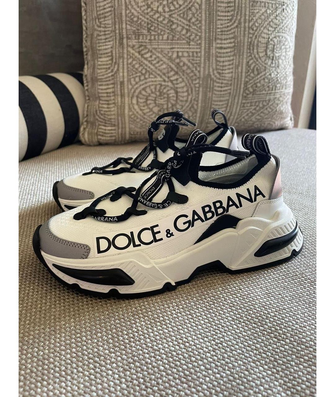 DOLCE&GABBANA Белые кеды, фото 5