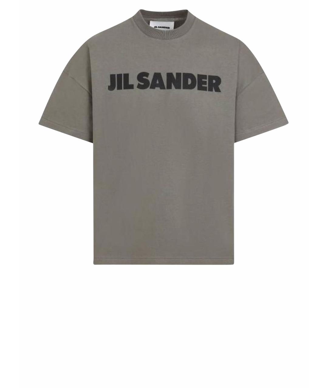 JIL SANDER Серая футболка, фото 3