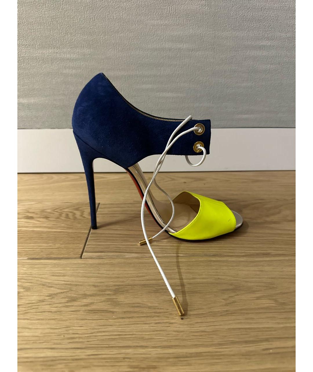 CHRISTIAN LOUBOUTIN Желтые босоножки, фото 5