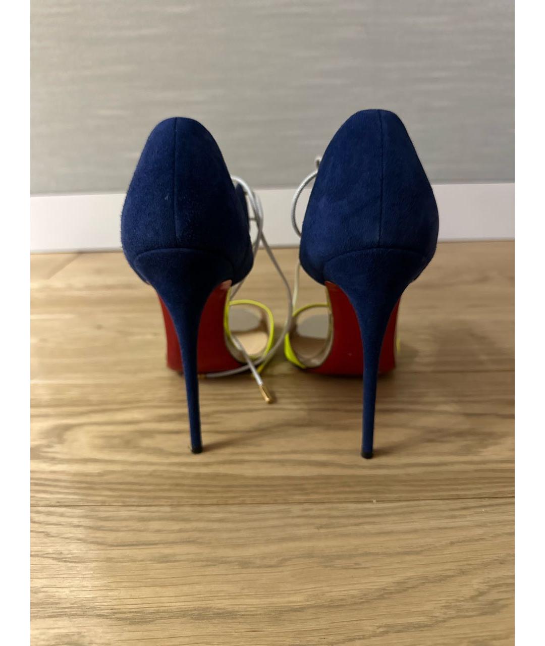 CHRISTIAN LOUBOUTIN Желтые босоножки, фото 4