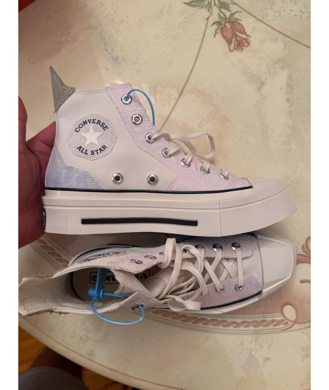 CONVERSE Белые текстильные кеды, фото 5