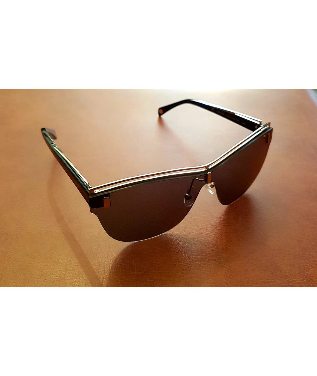 BALMAIN Черные пластиковые солнцезащитные очки, фото 3