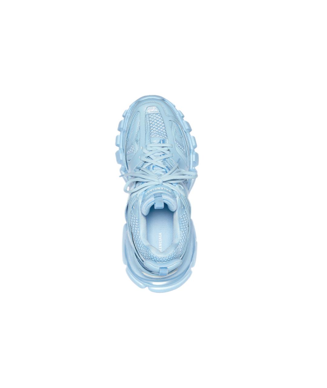 BALENCIAGA Голубые кроссовки, фото 4