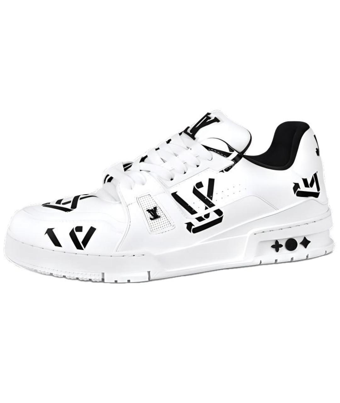 LOUIS VUITTON Белые низкие кроссовки / кеды, фото 2