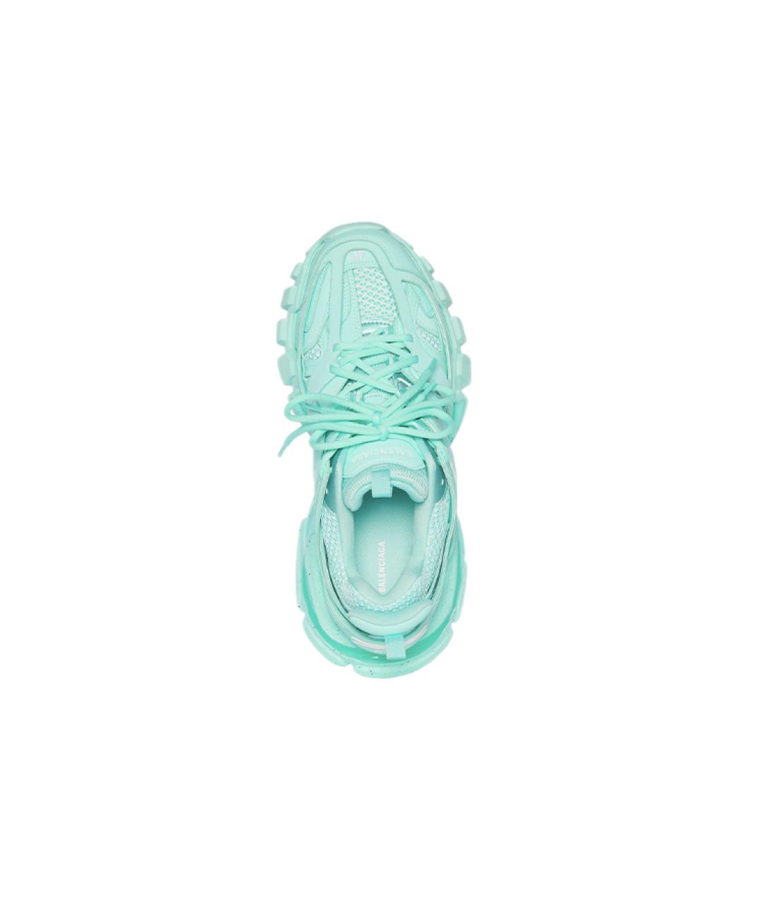 BALENCIAGA Бирюзовые кроссовки, фото 4