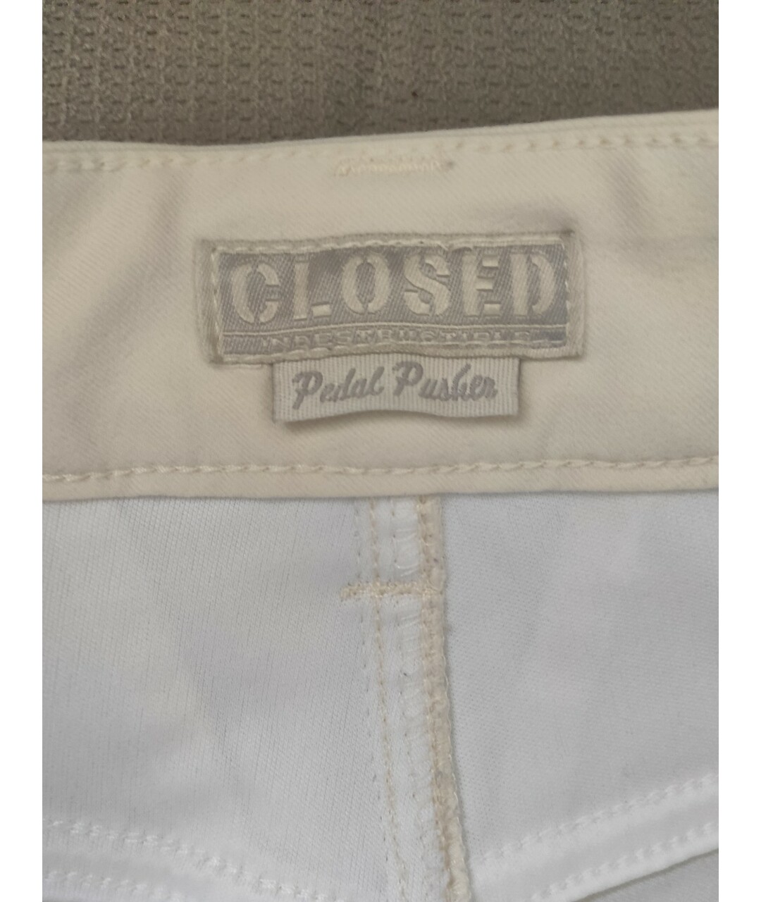 CLOSED Белые прямые брюки, фото 3