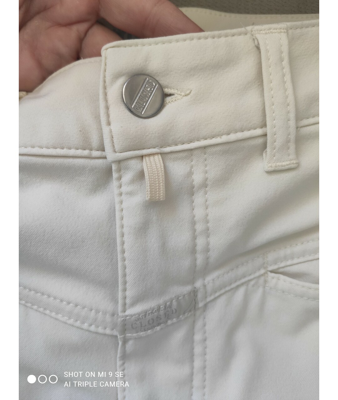CLOSED Белые прямые брюки, фото 4
