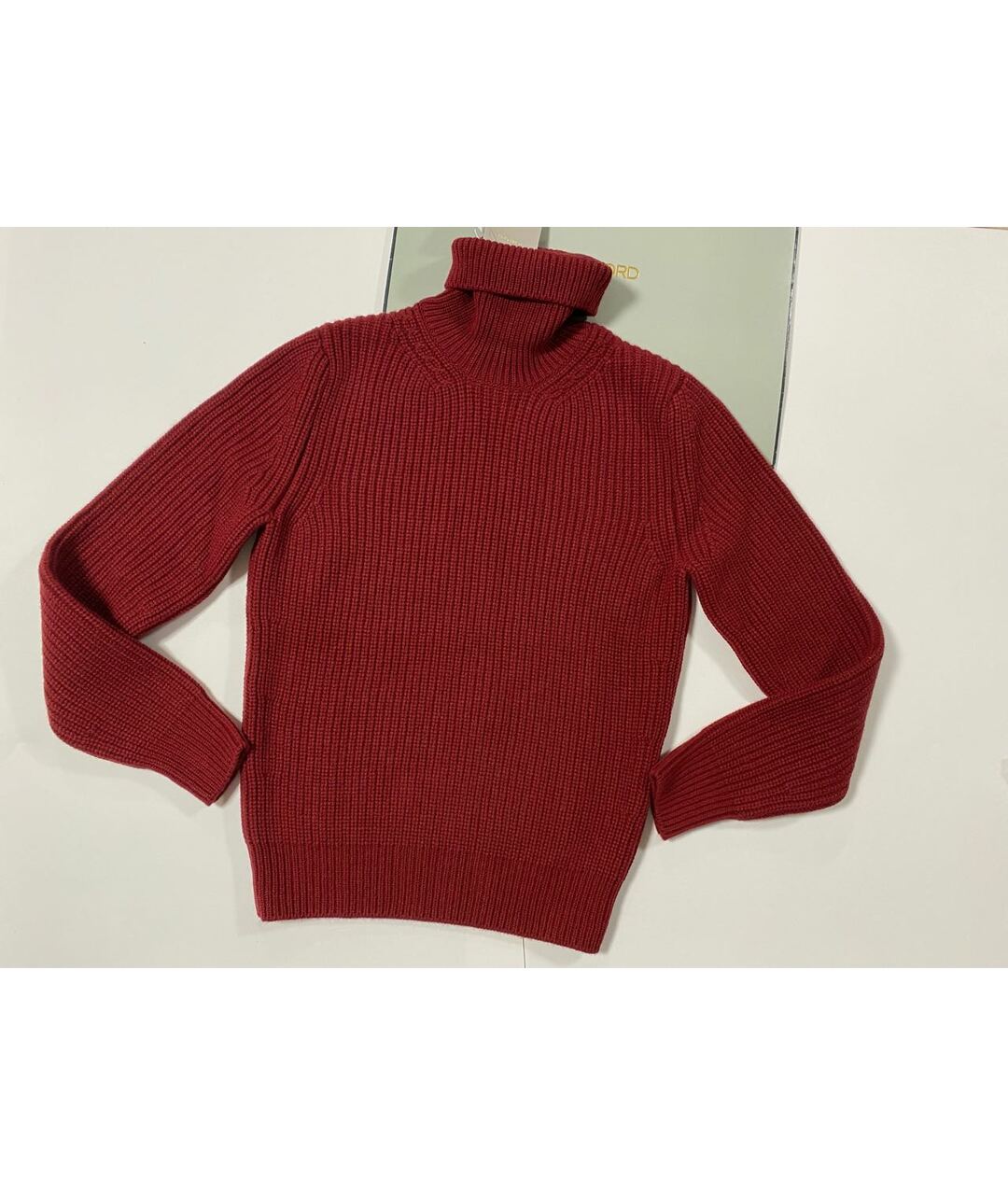 TOM FORD Бордовый кашемировый джемпер / свитер, фото 5