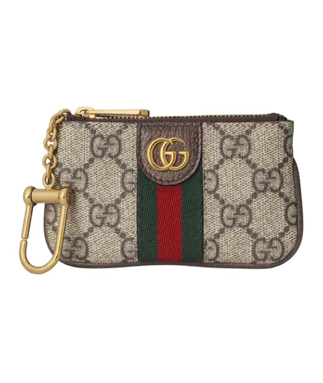 GUCCI Коричневая ключница, фото 2