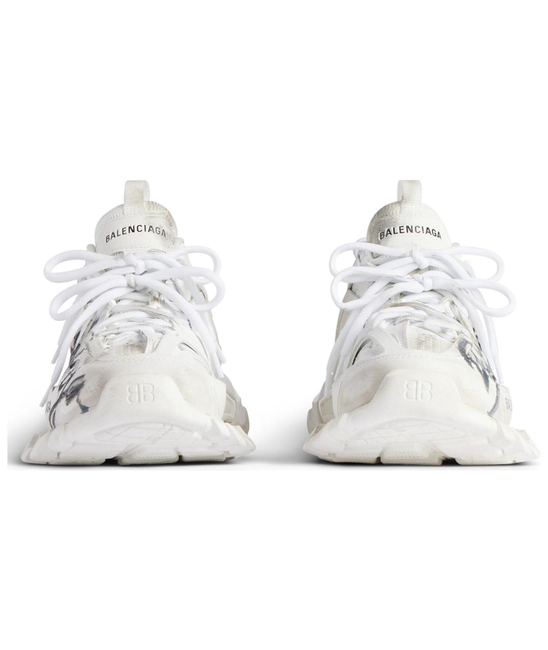 BALENCIAGA Белые кроссовки, фото 4