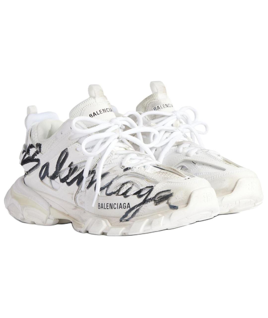 BALENCIAGA Белые низкие кроссовки / кеды, фото 3
