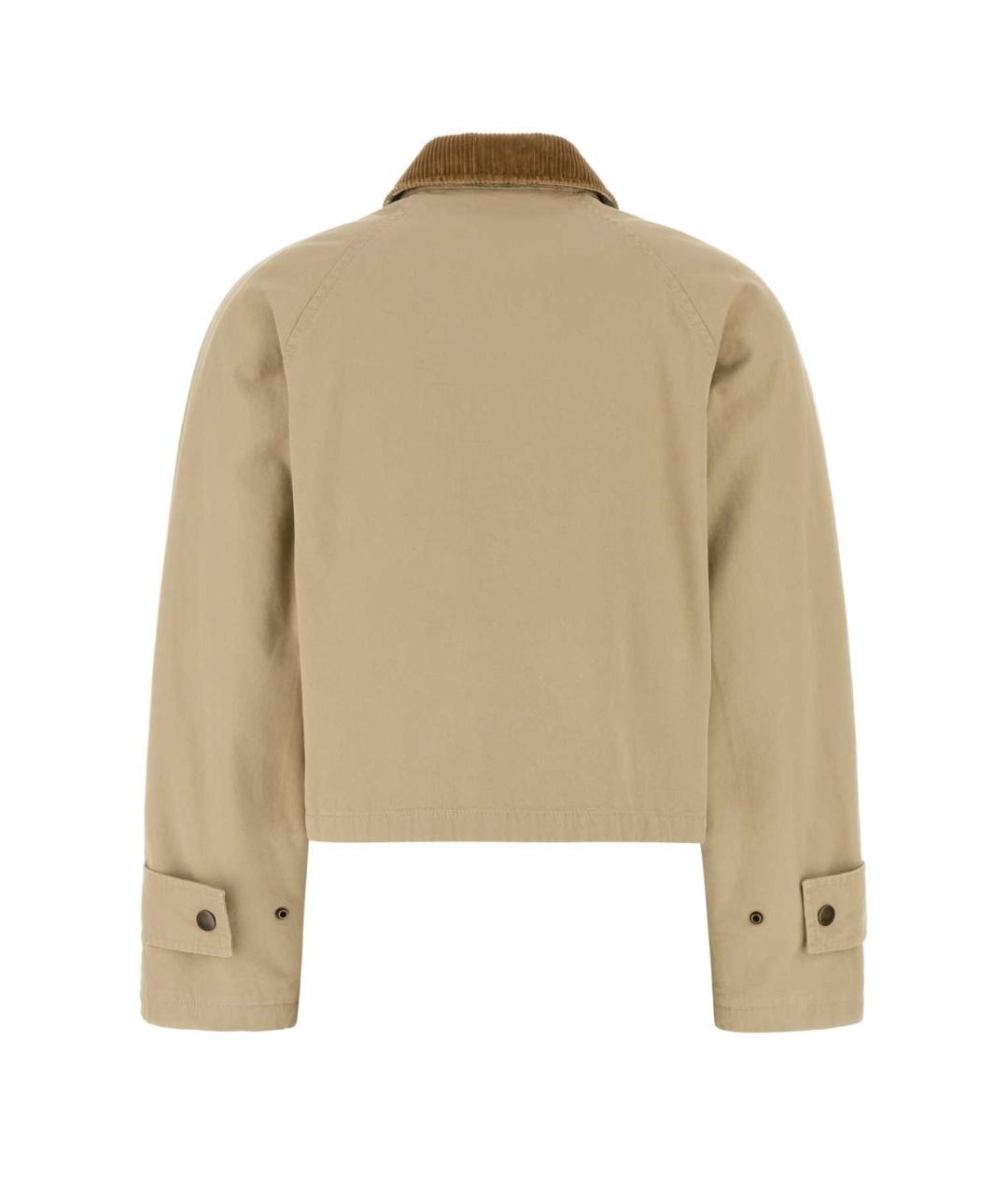 BURBERRY Бежевая хлопковая куртка, фото 2