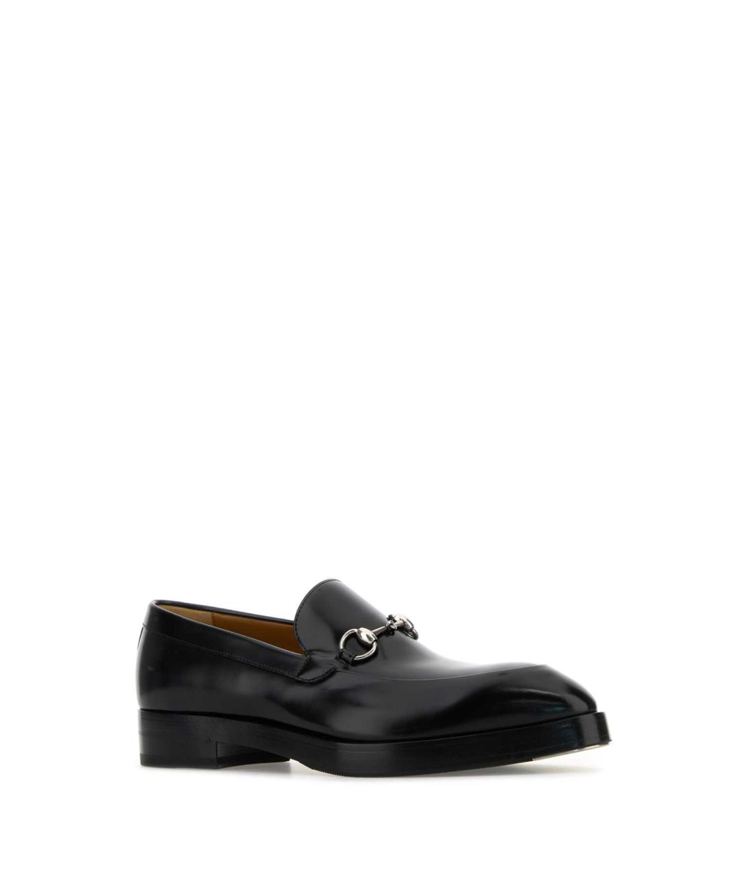 GUCCI Черные кожаные лоферы, фото 2