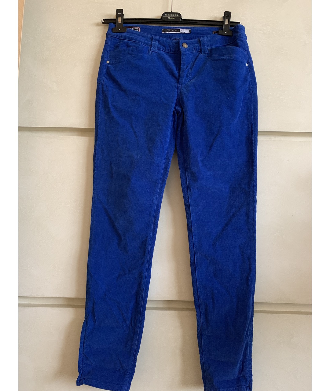 SPORT MAX CODE Синие хлопковые джинсы слим, фото 6
