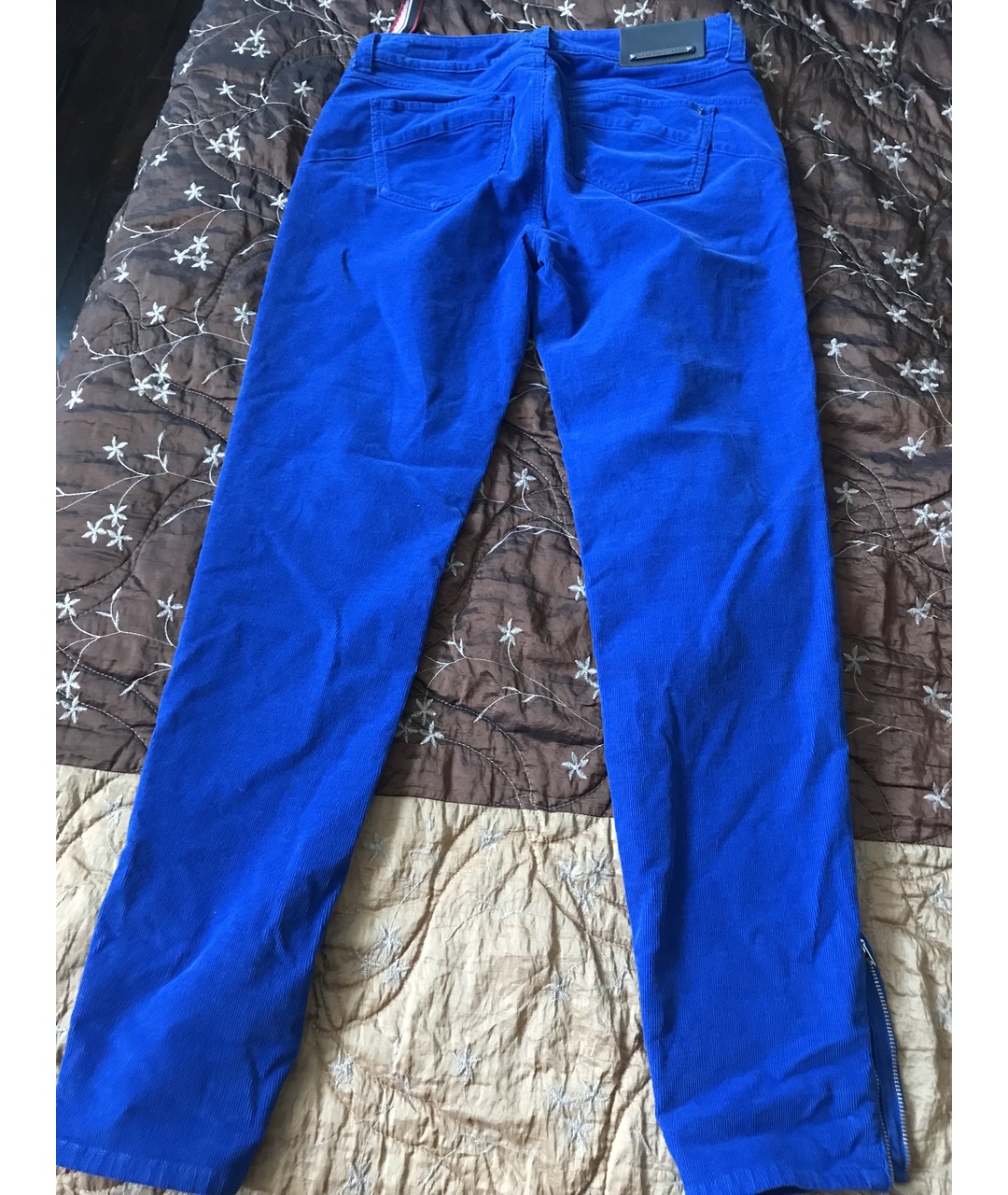 SPORT MAX CODE Синие хлопковые джинсы слим, фото 4