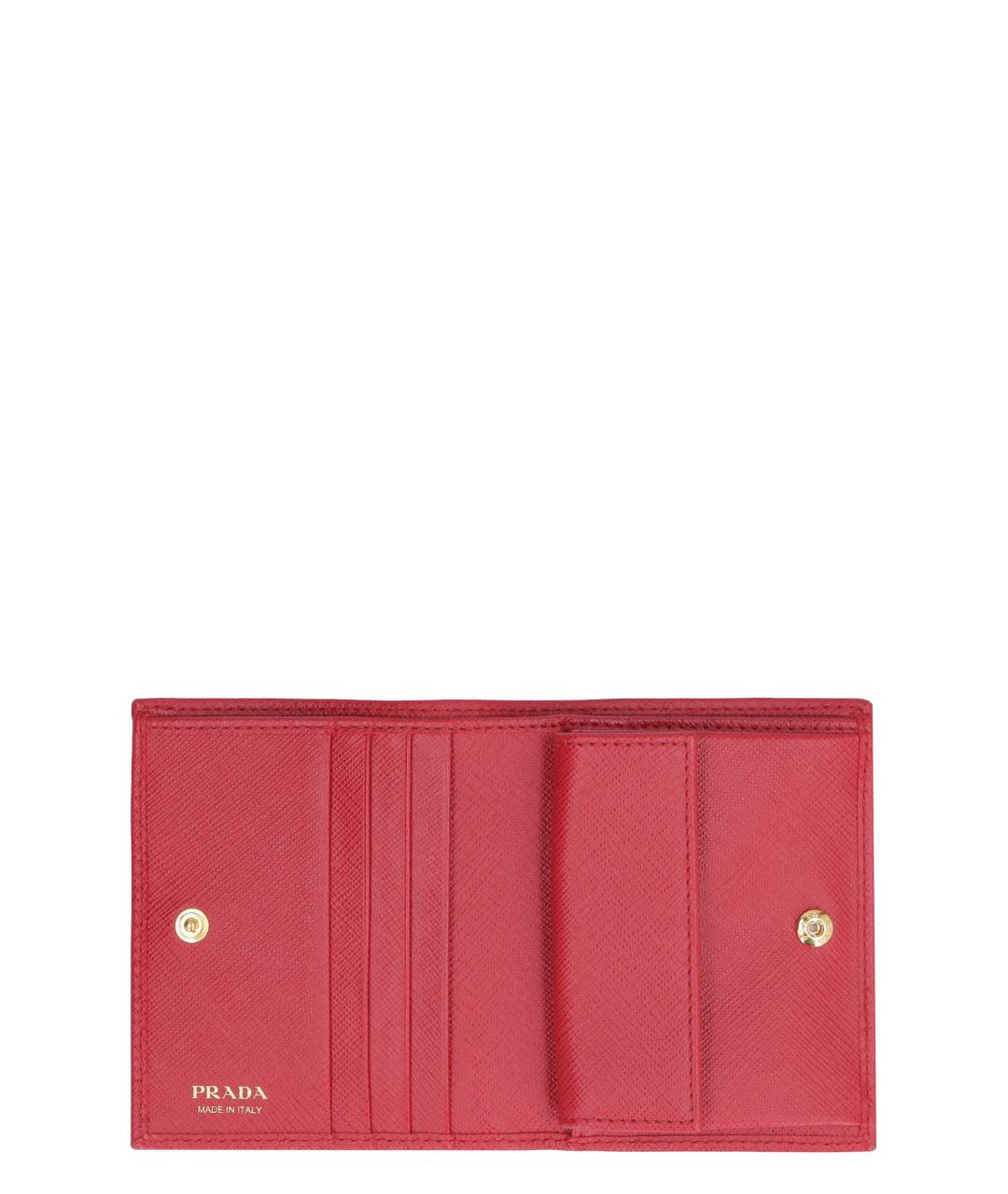 PRADA Розовый кожаный кошелек, фото 3