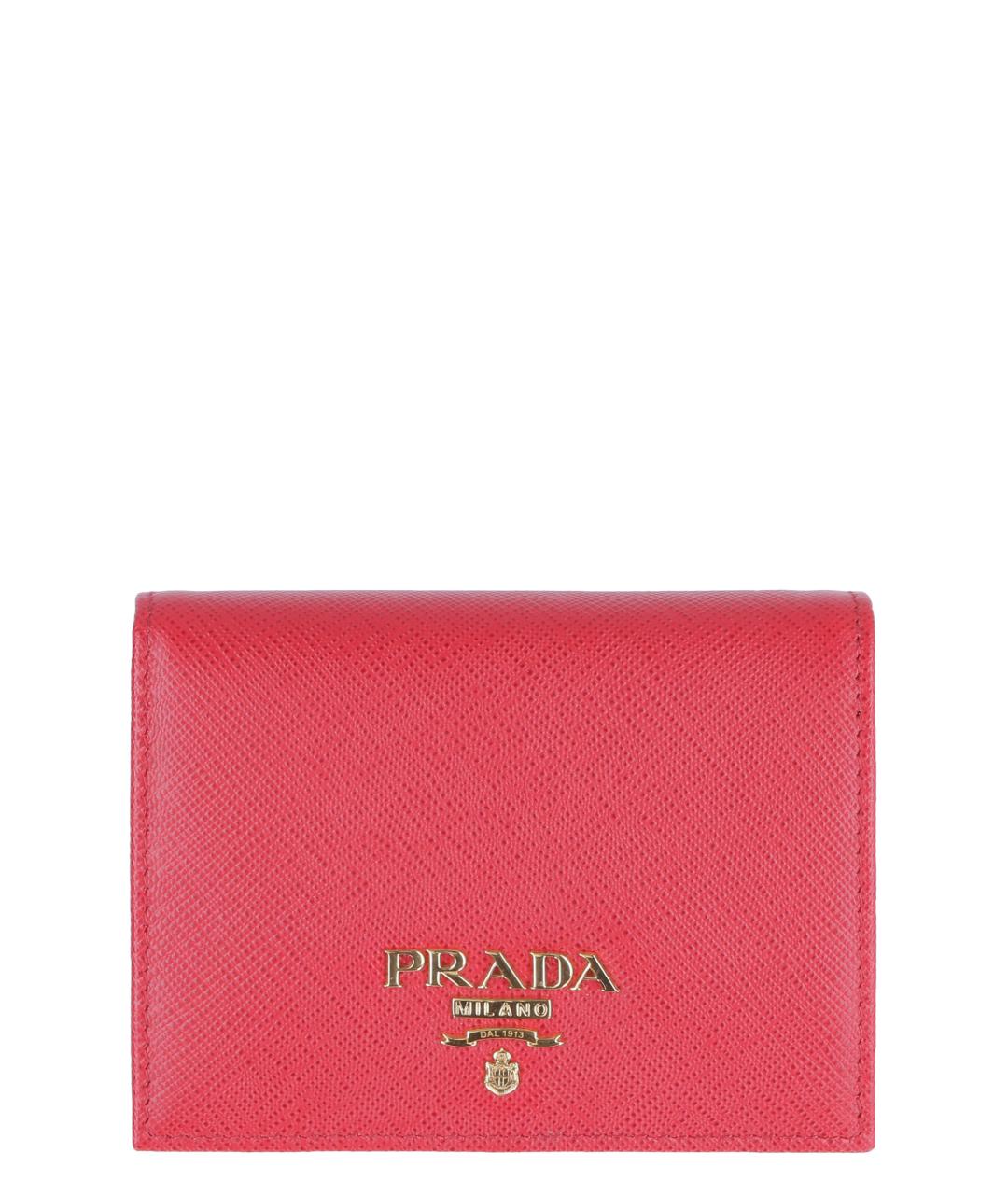 PRADA Розовый кожаный кошелек, фото 1