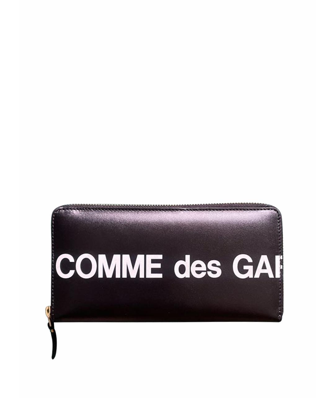 COMME DES GARÇONS Черный кожаный кошелек, фото 1