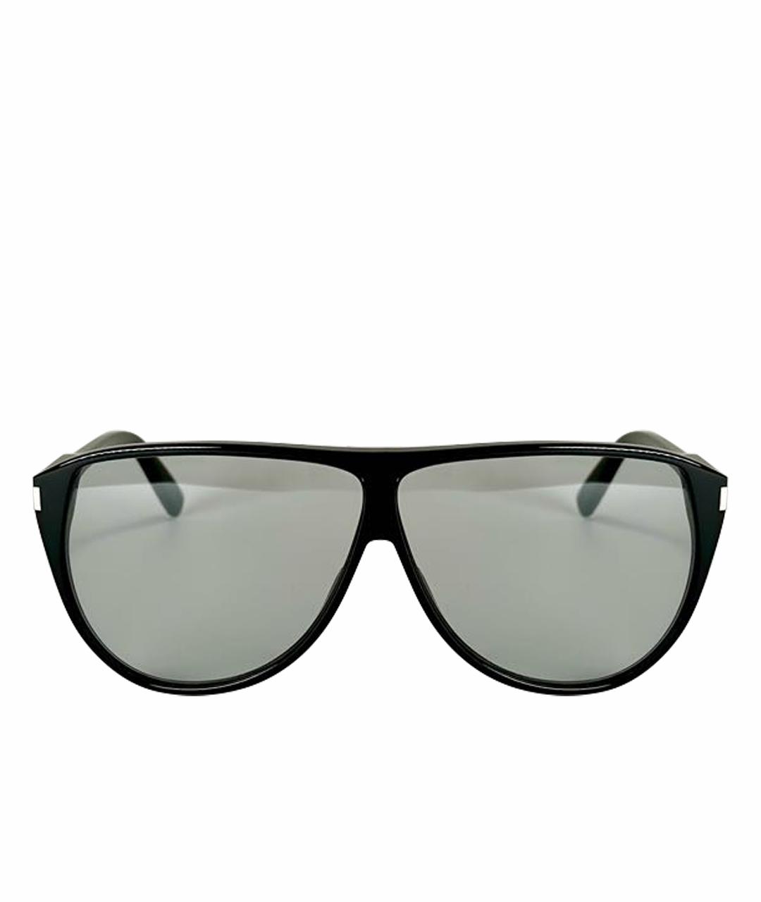 SAINT LAURENT Черные пластиковые солнцезащитные очки, фото 1
