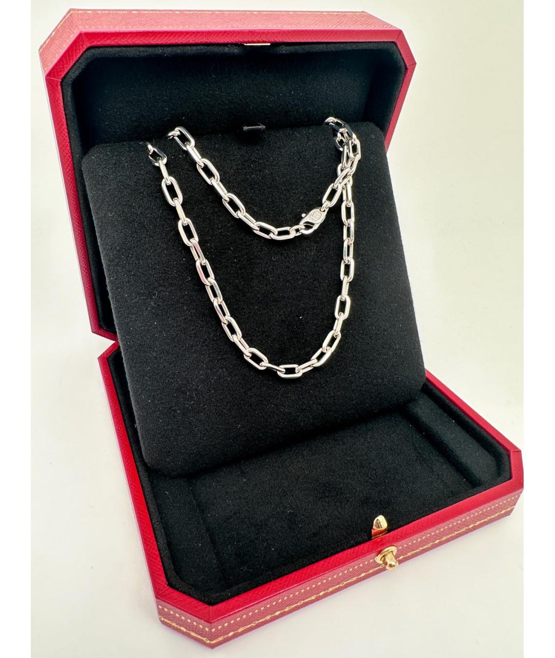 CARTIER Серебряная цепочка из белого золота, фото 2