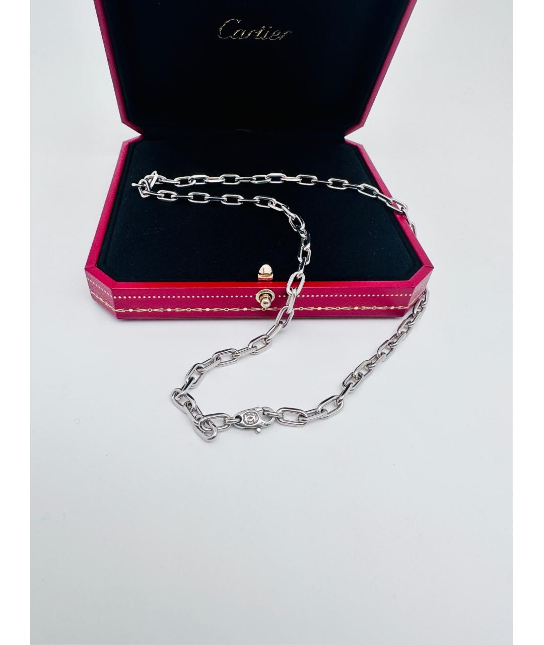 CARTIER Серебряная цепочка из белого золота, фото 7
