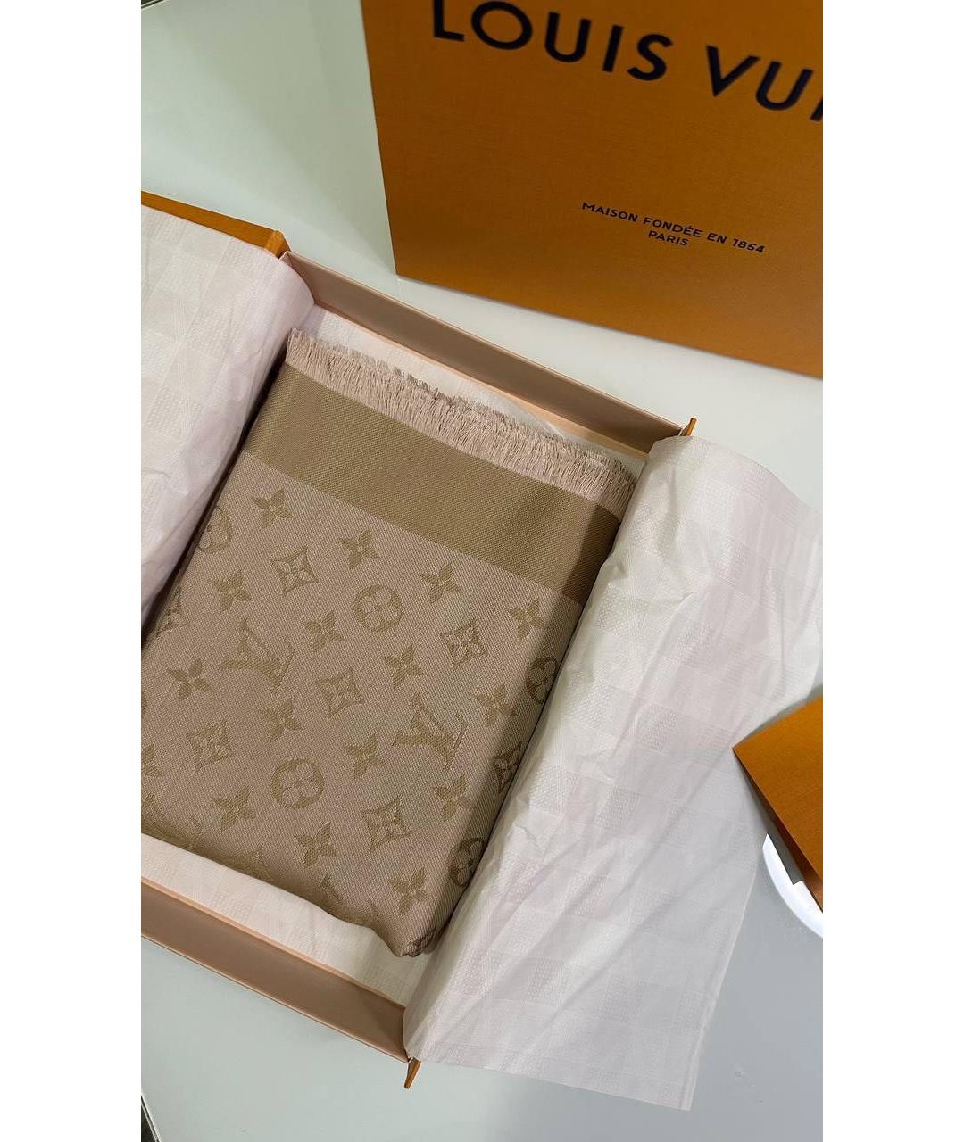 LOUIS VUITTON Шелковый платок, фото 3