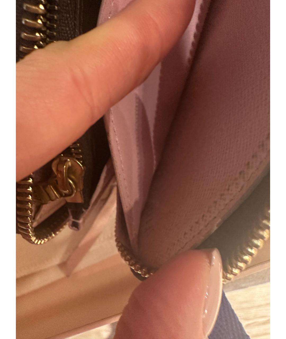 LOUIS VUITTON Коричневый кошелек, фото 4