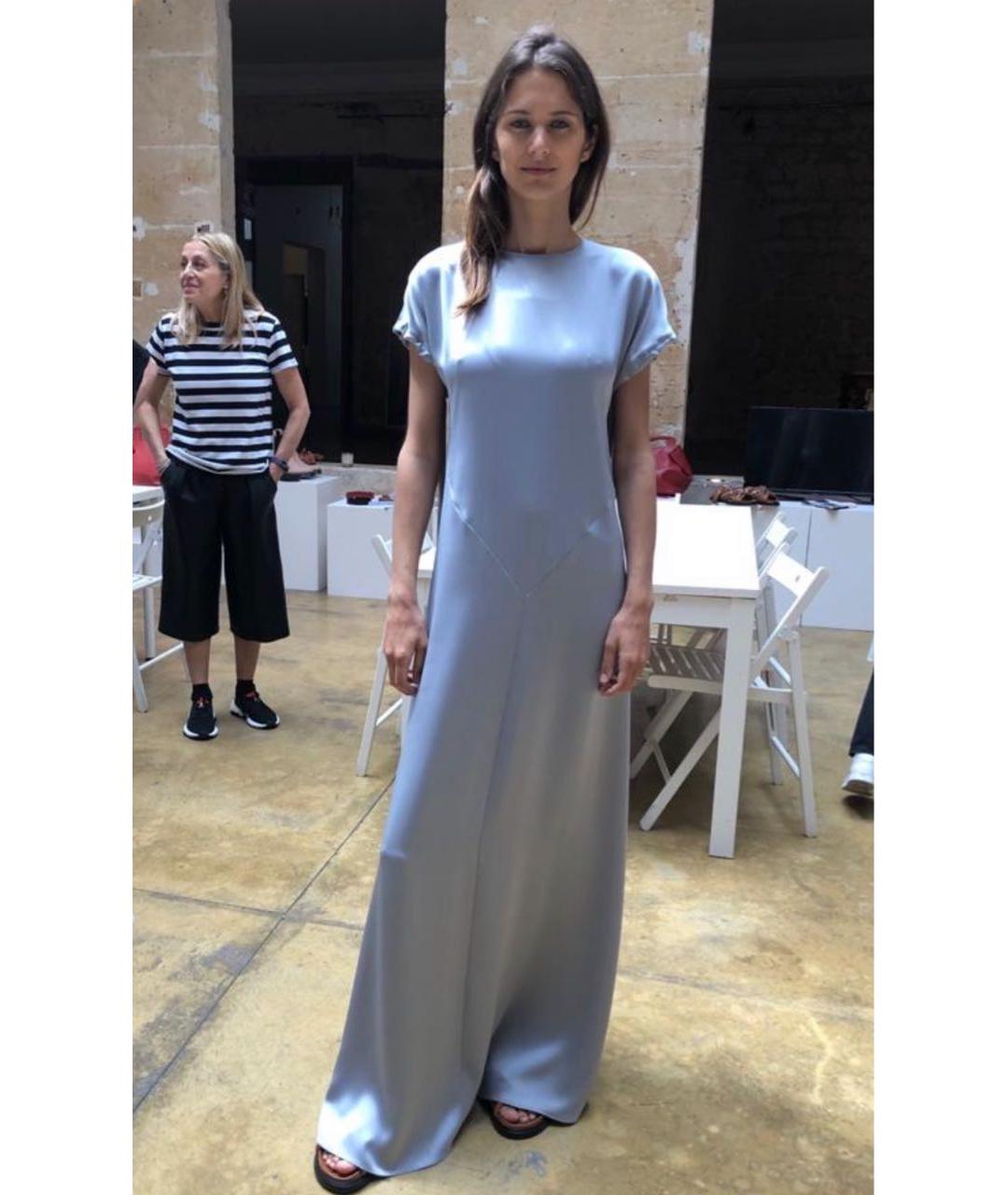 CEDRIC CHARLIER Серебряное ацетатное коктейльное платье, фото 4