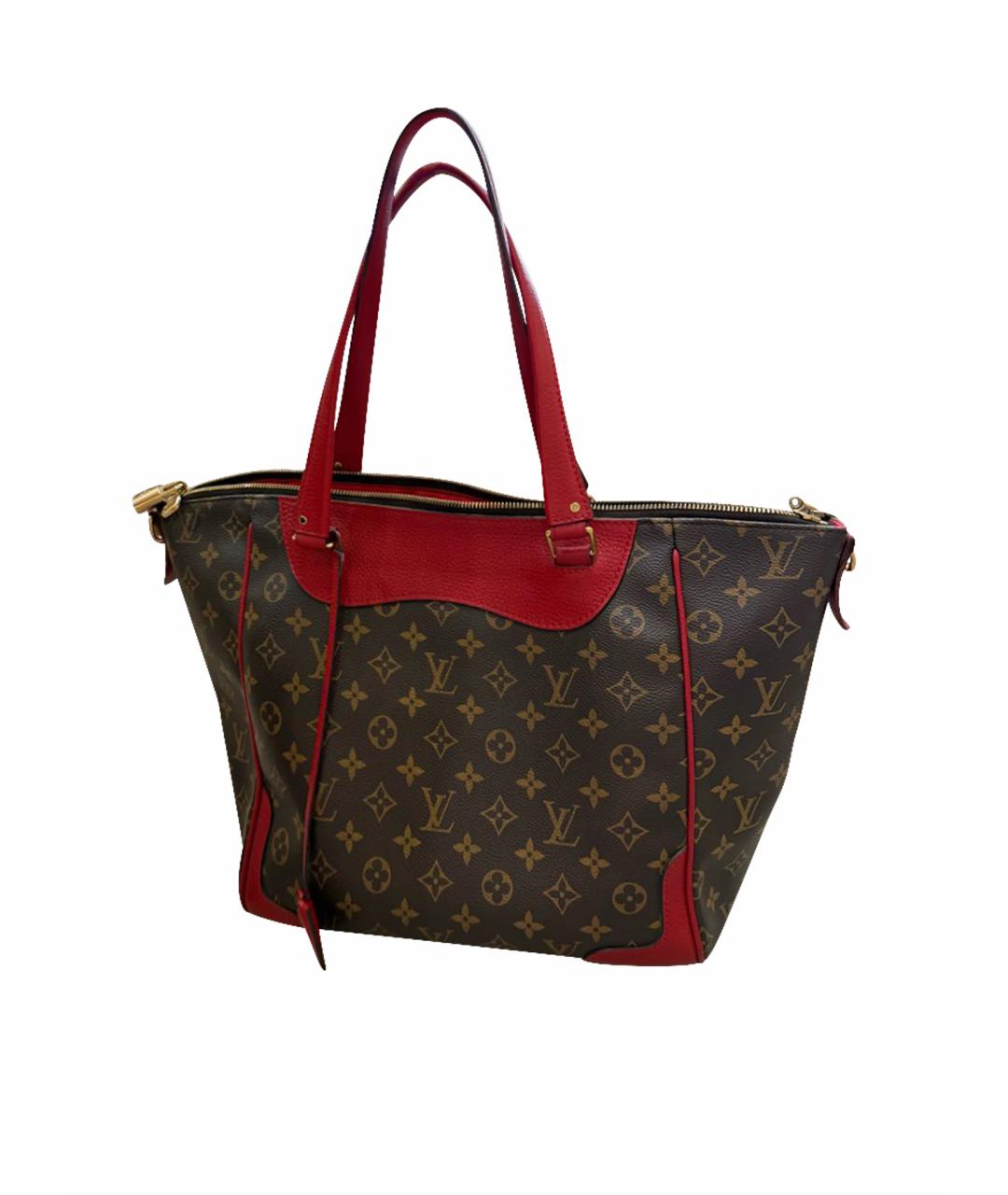 LOUIS VUITTON Красная сумка тоут, фото 1