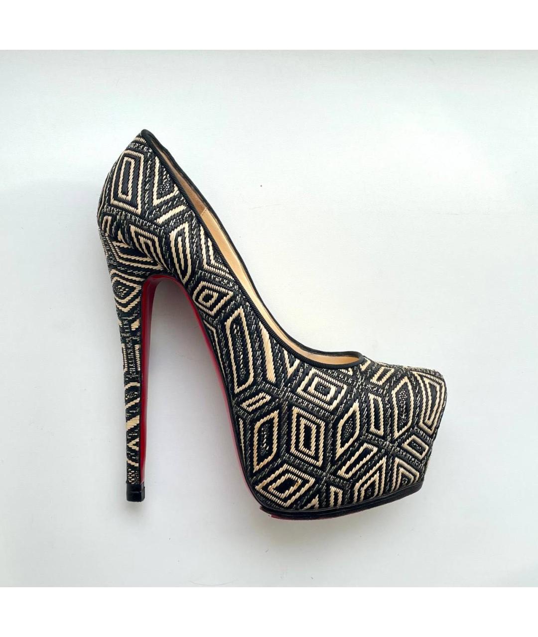 CHRISTIAN LOUBOUTIN Мульти текстильные туфли, фото 9