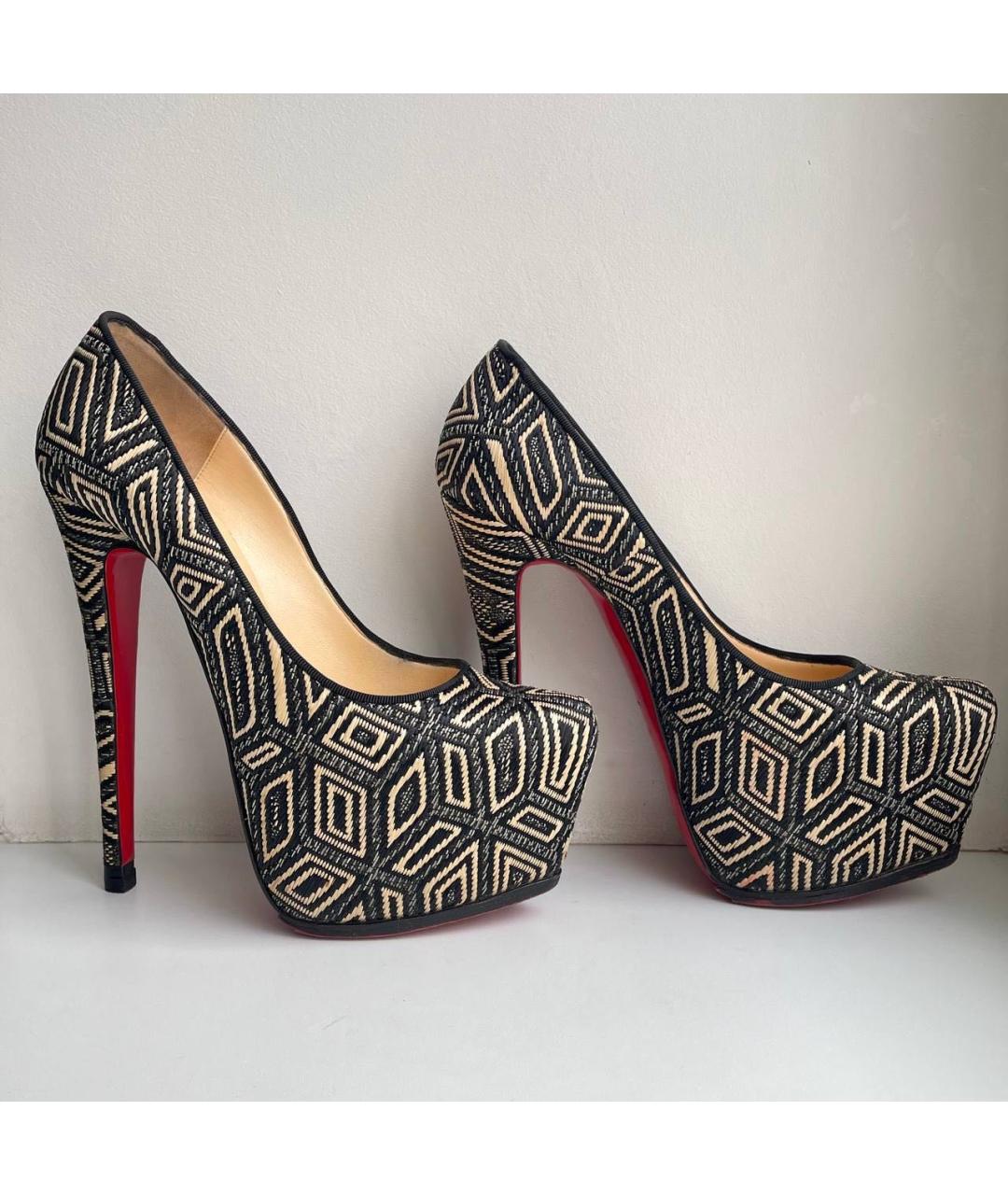 CHRISTIAN LOUBOUTIN Мульти текстильные туфли, фото 8