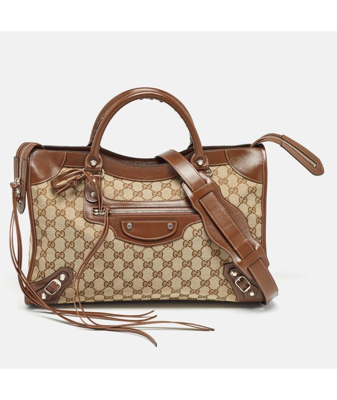 GUCCI Бежевая сумка с короткими ручками, фото 2