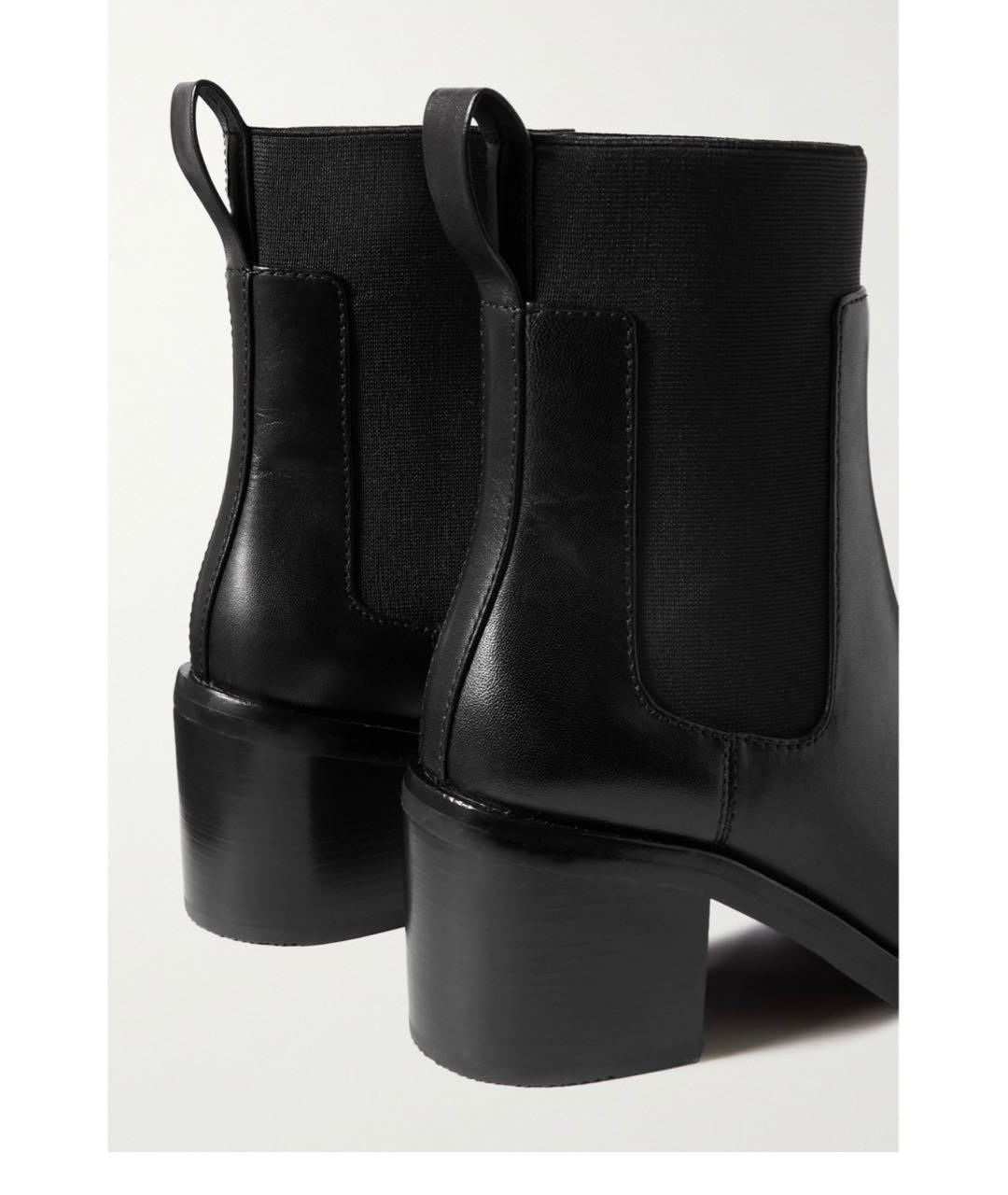 3.1 PHILLIP LIM Черные кожаные полусапоги, фото 4