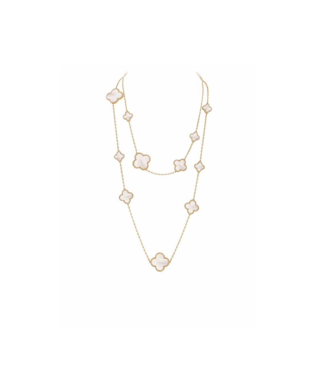 VAN CLEEF & ARPELS Бежевое колье из желтого золота, фото 2