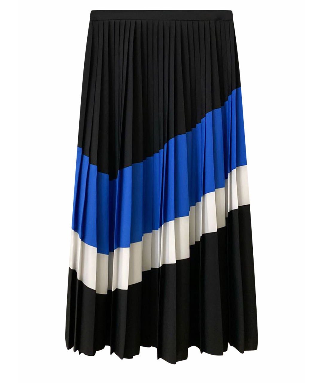 SPORTMAX Черная шелковая юбка миди, фото 1