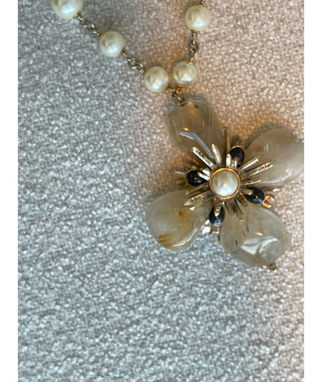 CHANEL Серебряное металлическое колье, фото 7