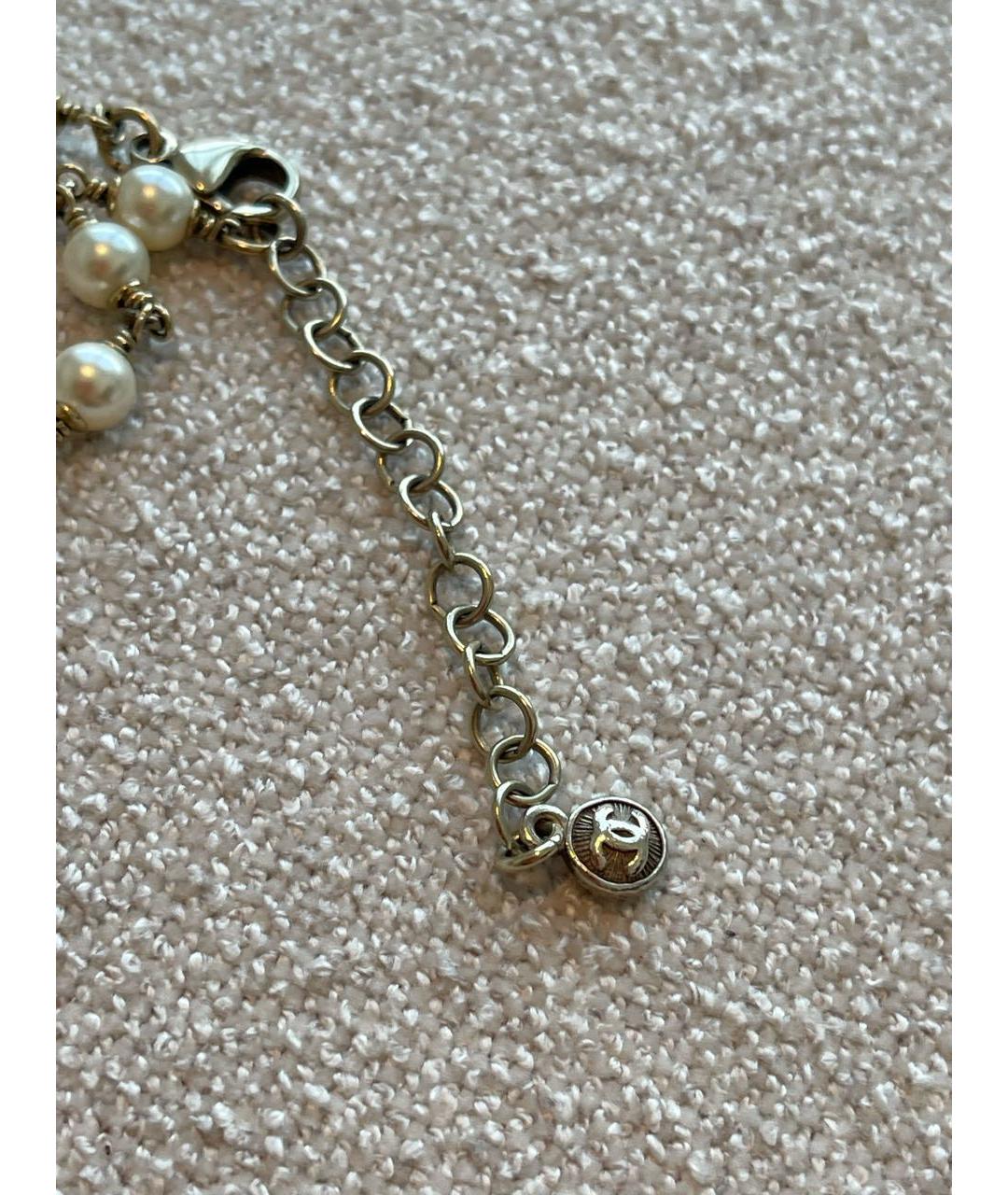 CHANEL Серебряное металлическое колье, фото 5