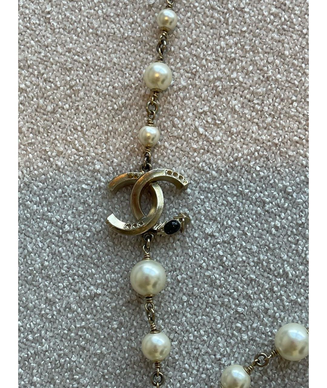 CHANEL Серебряное металлическое колье, фото 6