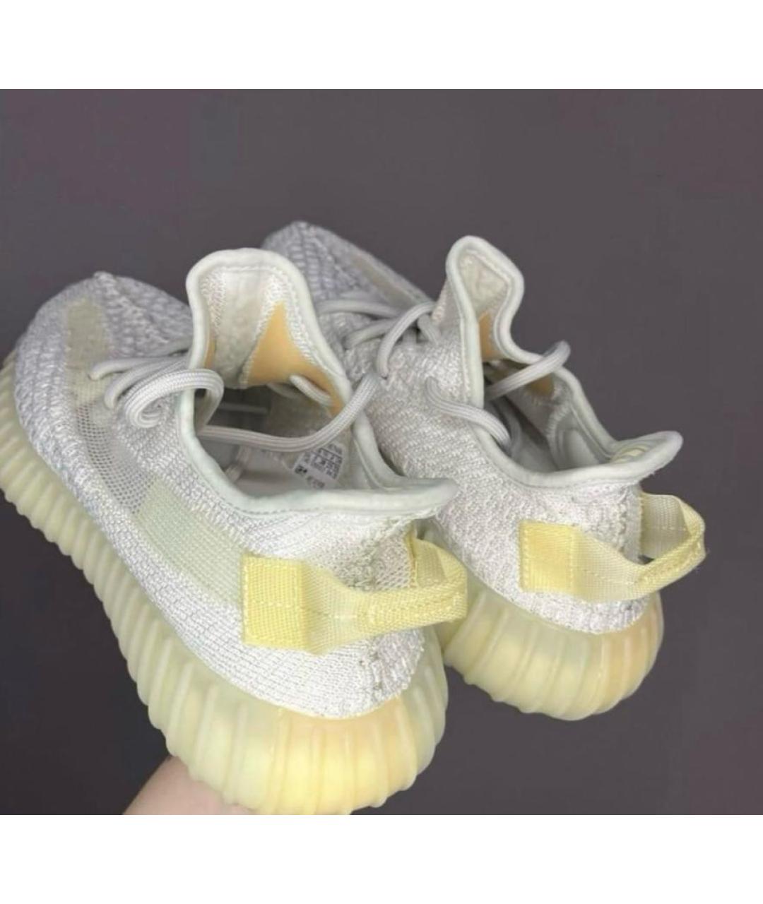 ADIDAS YEEZY Бежевые текстильные кроссовки, фото 4