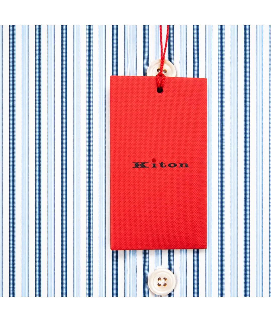 KITON Мульти хлопковая классическая рубашка, фото 3