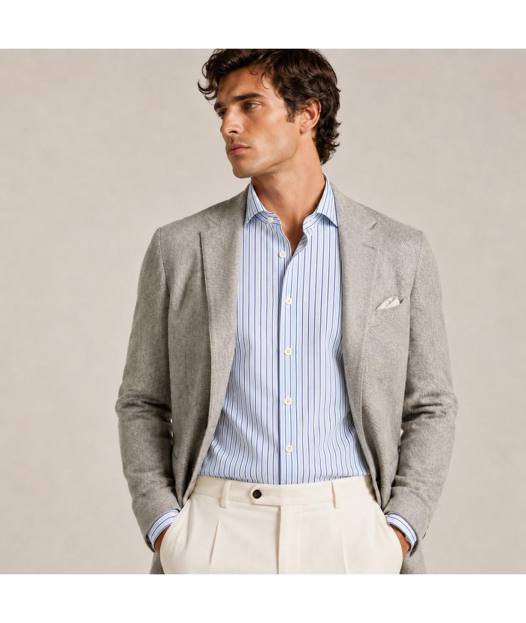 KITON Мульти хлопковая классическая рубашка, фото 5