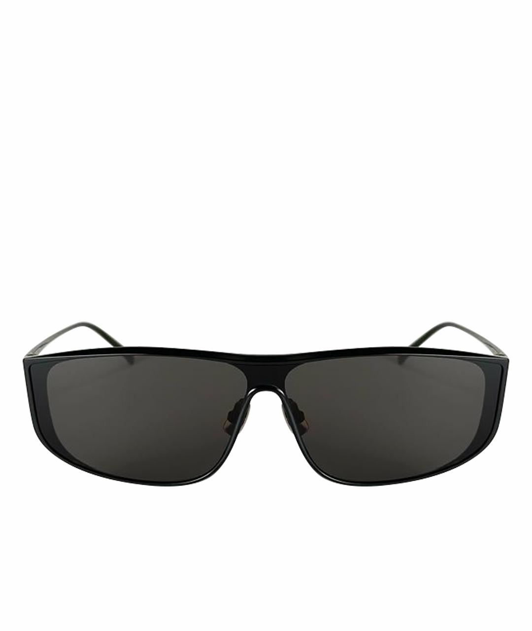 SAINT LAURENT Черные металлические солнцезащитные очки, фото 1